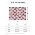 thumbnail image 5 of Honeii French Bulldog print throw blanket, crafted from cozy cotton flannel, offers versatile home decor as a bedding suitable for all seasons.-, 5 of 6