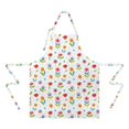 thumbnail image 2 of Pioneer Flower Floral Print Pattern Apron for Women and Men, Cotton Linen Waterproof with Pockets, Adjustable, 33x27 Inch for Kitchen, Gardening, BBQ, Salon, 2 of 6