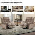 thumbnail image 5 of Bonzy Home Recliner Chairs Set of 2 for Living Room Manual Reclining Chair Single Sofa for Bedroom, Camel, 5 of 7