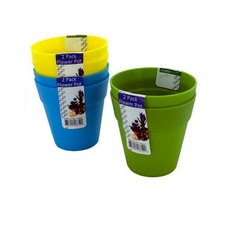 

Bulk Buys Plastic Flower Pots -Pack of 72