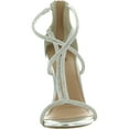 thumbnail image 3 of INC Womens Krista Open Toe Ankle Strap Heels, 3 of 3