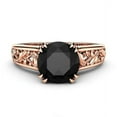 thumbnail image 2 of Black Diamond Engagement Ring, 2 of 4