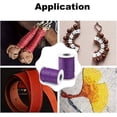 thumbnail image 6 of 1 Roll 88 Yards Korean Waxed Polyester Cord 1mm Macrame Craft DIY Thread Rattail Beading String, 6 of 8