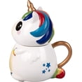 thumbnail image 4 of Seven20 Rainbow Unicorn Coffee Mug with Lid - Great for Coffee, Tea, Hot Chocolate & More! - For Kids, Teens, Adults, Men, Women, Pride - Ceramic, 4 of 7