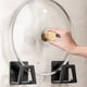 thumbnail image 5 of Estante metálico de pared para fregadero de cocina | Soporte impermeable para esponjas y tapas de ollas | Estante para tablas de cortar con adhesivo 3M | Opciones en gris y blanco, 5 of 5