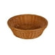 thumbnail image 2 of Cesta de almacenamiento de plástico imitación de ratán redonda 13,8"x3,5" | Bandejas organizadoras de frutas y verduras | Diseño de tejido multifuncional duradero | Portachuchones para snacks, 2 of 6
