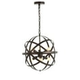 thumbnail image 4 of Safavieh Brycen 6-Light Classic Sphered Solid Pendant, Dark Grey, 4 of 5