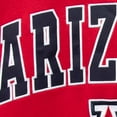 thumbnail image 4 of Men's Colosseum Red Arizona Wildcats Arch & Logo Crew Neck Sweatshirt, 4 of 4