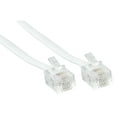 thumbnail image 4 of Newhouse Hardware 15 ft Telephone Extension Cord, With RJ11 (6P4C) Connectors, Works with Telephones, Fax Machines, Modems, 5-Pack, White, 4 of 4