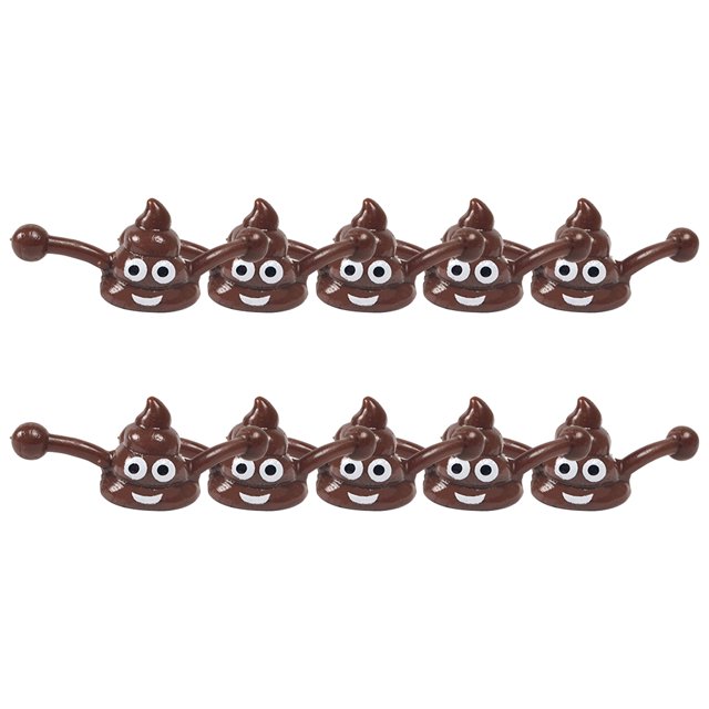 Caca Falsa Goma TPR Voladores Kuymtek 10 Uds. Divertidos Elásticos