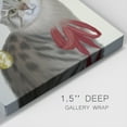 thumbnail image 4 of Cute Cat with Christmas Hat- Gallery Wrapped Canvas, 4 of 9