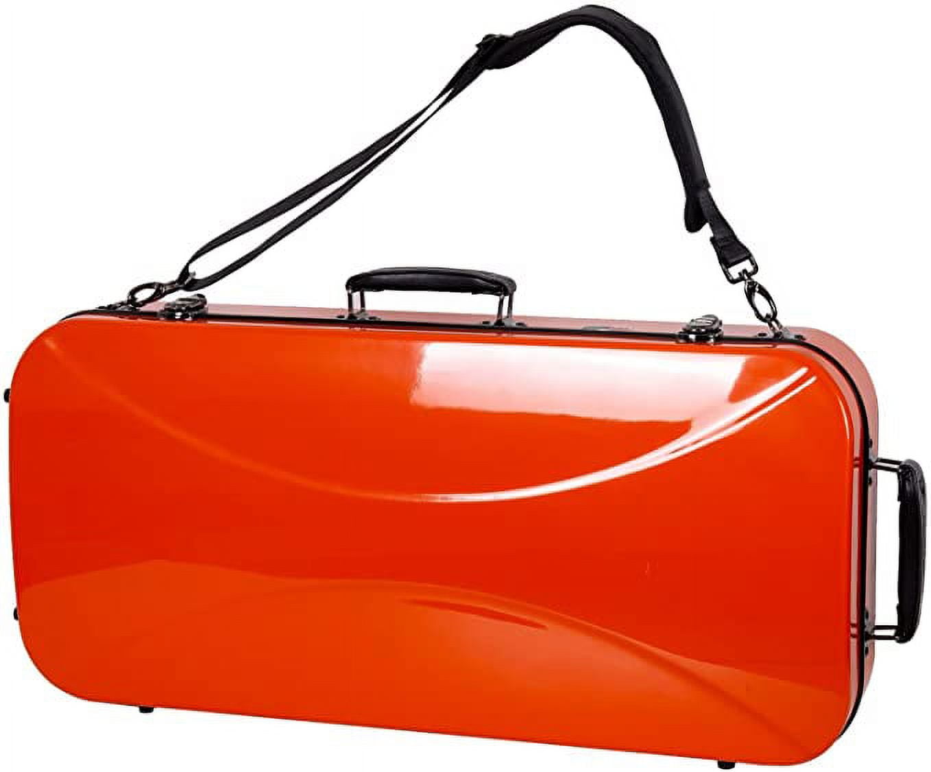 Crossrock Double Fiberglass Hard Case fits 15-16.5 in. Viola & 4/4 Violin