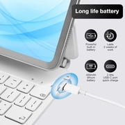 Designed for iPad Pro 13-inch (M5/M4, 2025/2024) - Compatible with Magic Keyboard Case Magnetic Keyboard with Multi-Touch Trackpad, Backlit, Comfortable Typing - White