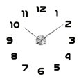thumbnail image 2 of 3D DIY Espejo de superficie Reloj de pared tiempo de tiempo de tiempo de de tiempo Reloj Decoración de de Negro, 2 of 9