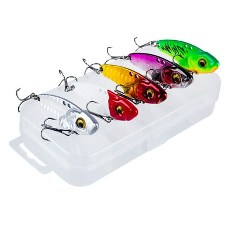 5Pcs Crankbait Metal Jig Spoon Lure 3D Eye Pencil Spoon Spinner Balancers Spoon Fishing Lure Wobbler Trolling Swimbait