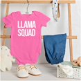 thumbnail image 3 of Llama Squad Save The Drama Alpaca BFF Bodysuit Jumper Girls Infant Baby Brisco Brands 6M, 3 of 6