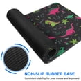 thumbnail image 6 of Long Mouse Pads for Desk,Colorful Dinosaurs Plants Pattern Desk Mats on Top Of Desks, Desk Mouse Pad Extra Large with 3mm Non-Slip Base and Stitched Edge for Gaming,Office,Work,Home 31.5"x11.8", 6 of 6
