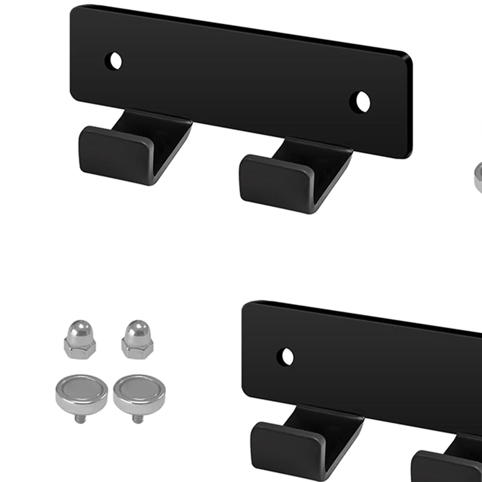 2 Pieces Storage Rack Magnetic Hooks Heavy Duty Steel Attachment for Workshop Drill Press Lathe Use