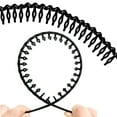 thumbnail image 7 of Square 8-Pack No-Slip Grip Headbands with Comb Teeth - Classic Black Skinny Plastic Headbands for Women & Men, Secure Hold Hair Accessories for All Hair Types , Black, 7 of 7