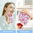thumbnail image 6 of GZHJMY Cherry Blossm with Hummingbird Washcloth Set of 4 Pcs 100% Cotton Small Face Towel, 12 x 12 inch Washcloths, 6 of 7