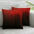 thumbnail image 3 of COMIO Geometric Abstract Ombre Decorative Throw Pillow Covers, Soft Red Black Striped Square Cushion Case Set for Couch Sofa Bedroom Living Room, Modern Pillow Cases Pillowcases, 3 of 5