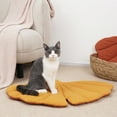 thumbnail image 5 of Cat Mat Non Slip Pet Bed Pad 25 Inch Washable Leaf Shaped Floor Mat for Small Medium Animals All Season Crate Mat, 5 of 6