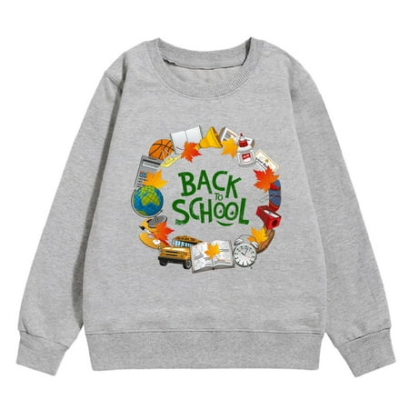 

4t 5t Hoodie Toddler Girl Hoodies Back To School Season Girls Sweatshirt Winter Fashion Long Sleeve Warm Comfortable Top Cartoon Printing Daily Wear