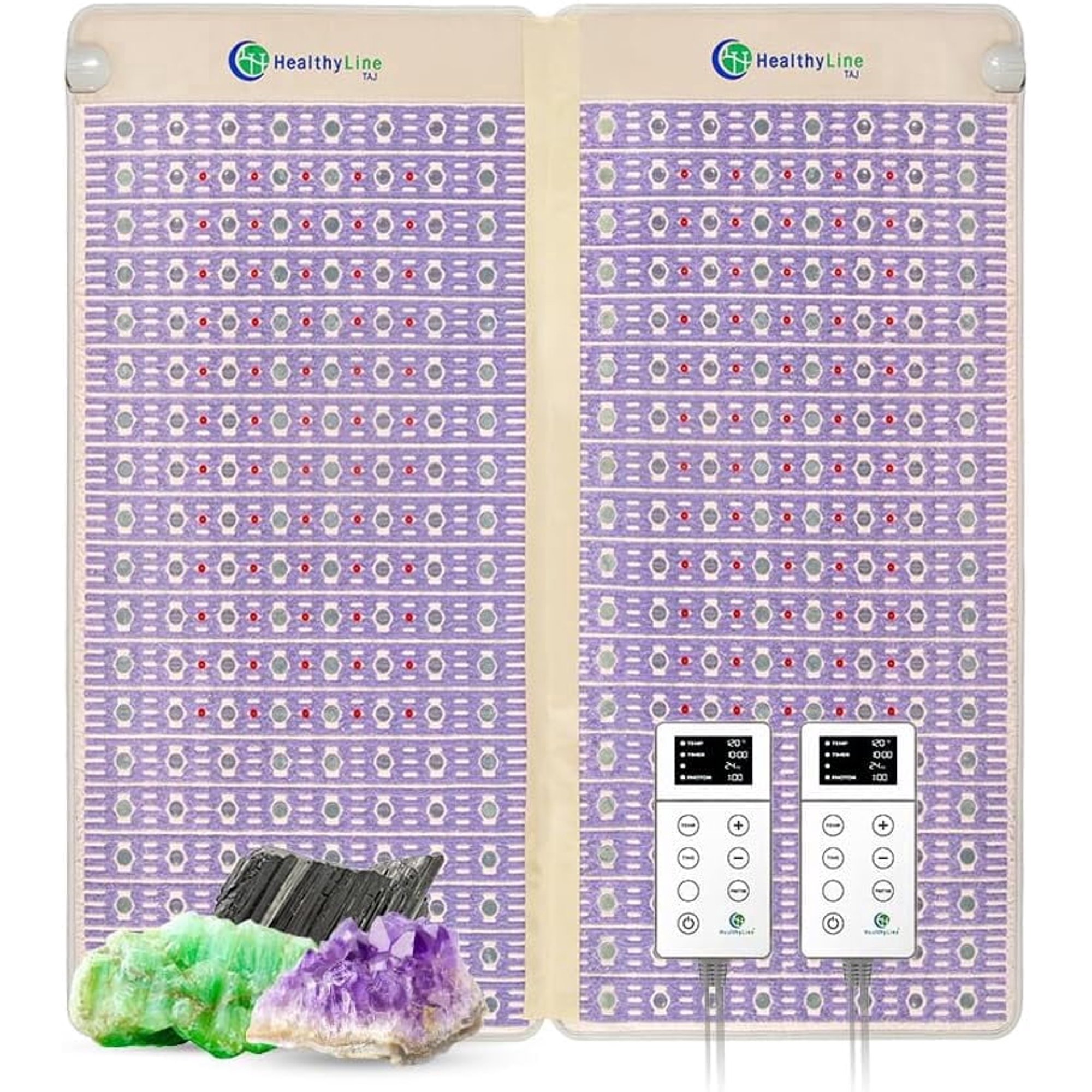 HealthyLine TAJ King Infrared Heating Mat, Gemstones, 80 x 76
