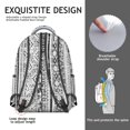 thumbnail image 5 of "Bohemian Laptop Backpack for College Students - 17” Laptop Compartment, Vintage Tribal Design, Durable Oxford Fabric, Spacious Campus Daypack for School, Work & Travel", 5 of 6