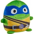 thumbnail image 3 of Mattel Teenage Mutant Ninja Turtles: Mutant Mayhem Plush Toys Cuutopia, 10 Inch Rounded Leonardo Kawaii-Style Plush, Blue Masked Leo Collectible, 3 of 5