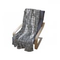 thumbnail image 3 of Wanderlust Soft Flannel Fleece Throw Blanket, World Map on Old Brick Wall Construction Grunge Antique Stained Abstract, Cozy Plush for Indoor and Outdoor Use, 70" x 90", Pale Grey White, by Ambesonne, 3 of 5