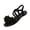 Black, variant on Women's Bow Flat Sandals 2026 Fashion Open Toe Flat Sandals Comfortable Slip On Slippers Ankle Strap Summer Vacation Slides Shoes Purple 43(US-10)