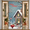 thumbnail image 4 of Winter Theme Happy Holidays Banner Festive Design Christmas Decor Snowy Scene for Holiday Celebration Indoor Display Seasonal Decoration, 4 of 9