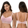 thumbnail image 6 of Curve Muse Plus Size Nursing Cotton Unlined Wirefree Bra With Lace Trim-2 PK-LIGHT PINK,SLATE-34C, 6 of 7