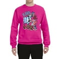 thumbnail image 2 of Wild Bobby Barn In The USA Red White and Blue Cows Pop Culture Unisex Crewneck Sweatshirt, Fuschia, Medium, 2 of 6