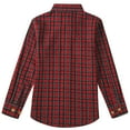 thumbnail image 2 of SSLR Youth Big Boys Flannel Shirts Casual Long Sleeve Button Down Plaid Shirts with Pocket, 2 of 8