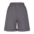 thumbnail image 5 of snilers Womens Wide Leg Shorts Summer Beach Casual Short Pants Loose Knee Length Sweatpants Elastic Waist Trousers, 5 of 5