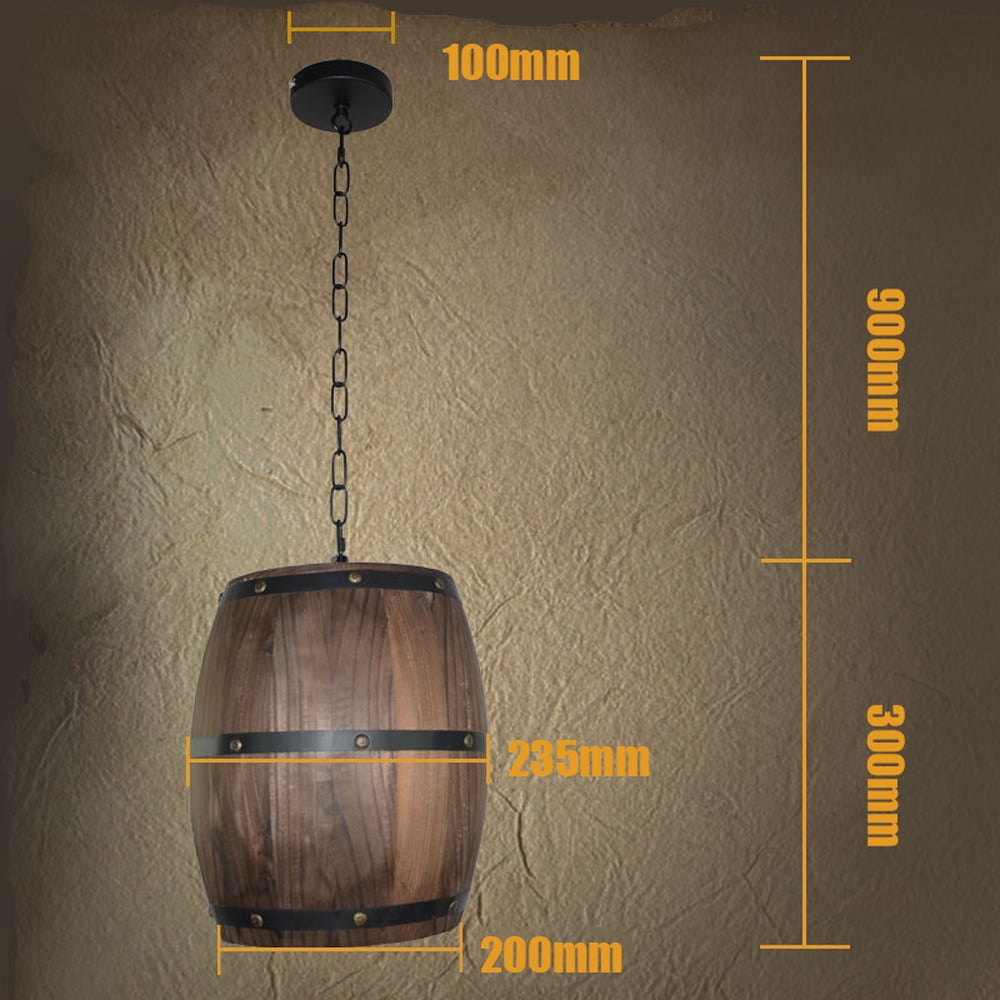 Creative Retro Distinctive Wood Wine Barrel Hanging ...