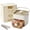 Beige, variant on Fountwell 48-Cube Portable Ice Tray with Easy Press Lid, Double-Deck Ice Maker – Includes Container, Bin & Tongs for Whiskey, Cocktail, Coffee
