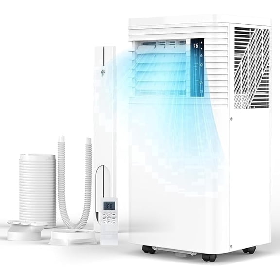 ZAFRO 12,000 BTU Portable Air Conditioner with Wifi & Remove Control, 44dB Ultra-Quiet Cools Up to 350sq.ft