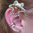 thumbnail image 3 of Frog Ear Wrap Frog Ear Cuff Bronze Frog Ear Wrap Frog Jewelry Non-pierced, 3 of 8