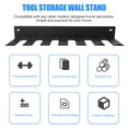 thumbnail image 5 of 1pc Versatile Wall Mounted Storage Rack Tool Organizer Hanging Stand, 5 of 5
