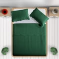 thumbnail image 5 of Ameha 3 Piece Quilt Set Chevron Bedspread Reversible Ultrasoft Microfiber Adult Bedding Emerald Green Color Queen, 5 of 10