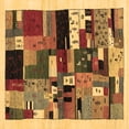 thumbnail image 1 of Ahgly Company Indoor Square Abstract Brown Contemporary Area Rugs, 3' Square, 1 of 4