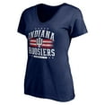thumbnail image 2 of Women's Navy Indiana Hoosiers City Pride V-Neck T-Shirt, 2 of 3