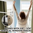 thumbnail image 3 of Sliding Window Locks, 4-Pack – No-Drill, Fits Vertical & Horizontal Windows (28–36mm Track Width), 3 of 8