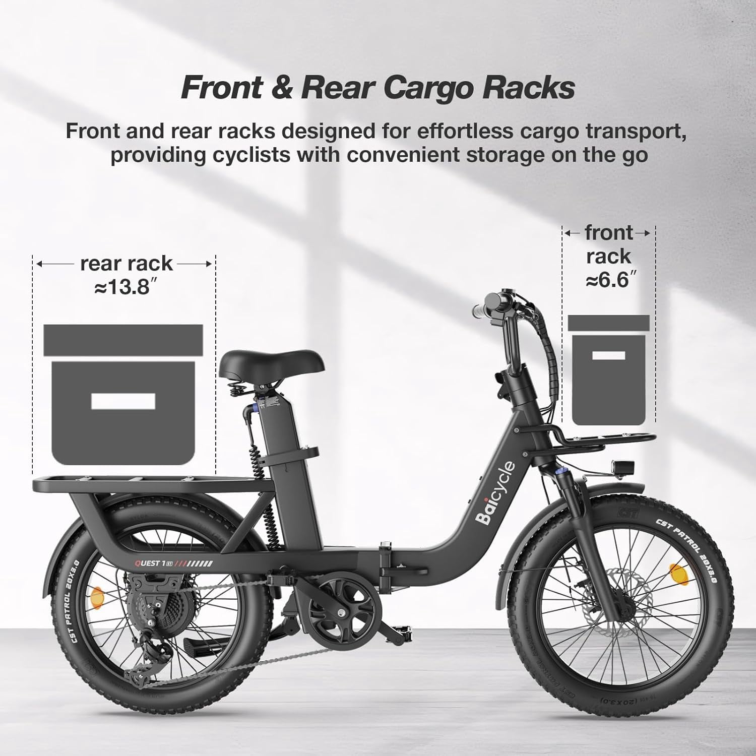 Electric Bike for Adults with 1500W Peak Motor,75Miles Max Range,7 Speed Gear,750WH Detachable Battery,Folding Ebike with 20'' Fat Tire，Full Suspension UL Certificated Bicycle