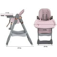 thumbnail image 2 of Alvantor Portable Baby High Chair for Infant and Toddler with Safety Belt, Pink, 2 of 7