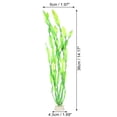 thumbnail image 4 of Unique Bargains 1 Pcs Fish Tank Aquarium Decorations Artificial Plants Plastic Artificial Water Plants Green 30cm, 4 of 7