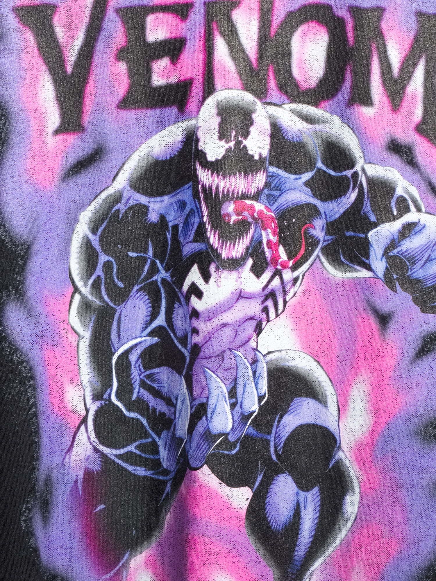 Marvel Oozy Venom & Purple Smoke Men's and Big Men's Graphic T-shirts 2-Pack Bundle
